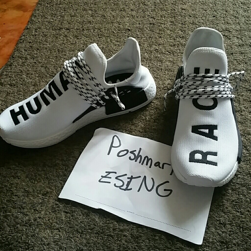 NMD Pharrell Human Race White Size 9.5